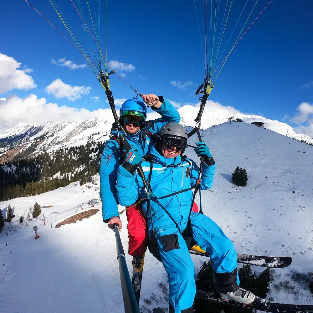 Vol Parapente La Clusaz depuis Crêt du Loup