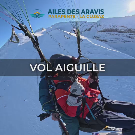 Vol exceptionnel en parapente à l'Aiguille, dans les Aravis, à La Clusaz 