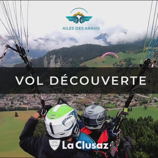 Video d'un vol en Parapente découverte à la Clusaz